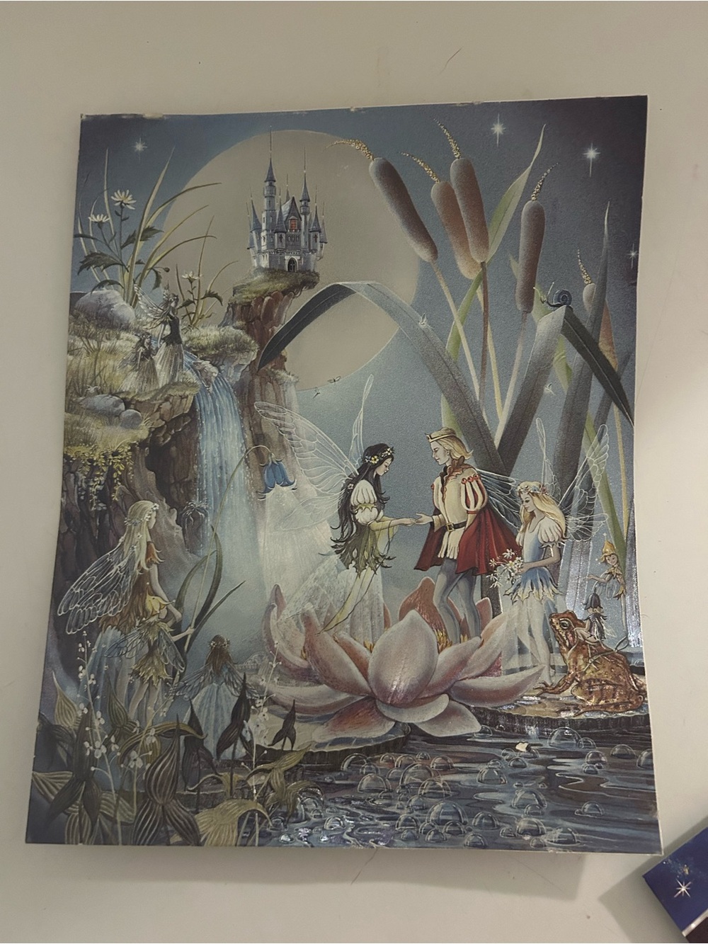Jean & Ron Henry 'The Fairy Wedding' Vintage Retro Foil Picture Dufex Art